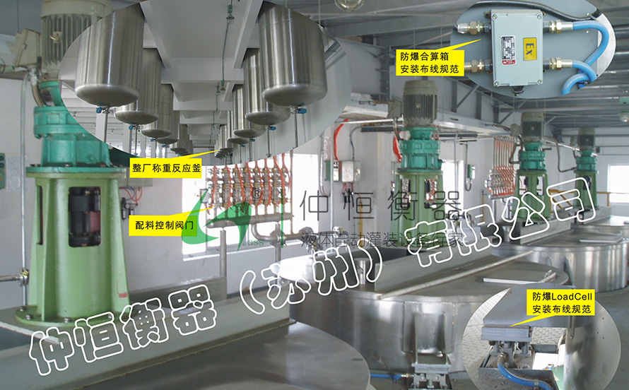 稱(chēng)重配料系統(tǒng)桶槽秤現(xiàn)場(chǎng)安裝1